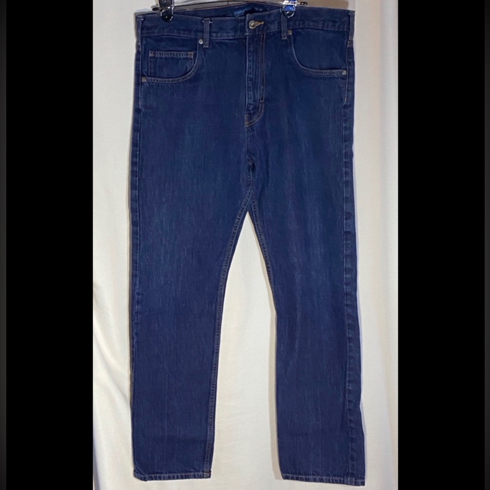 Patagonia Iron Clad Straight Fit Men's Jeans in Deep Blue, Size 36x32